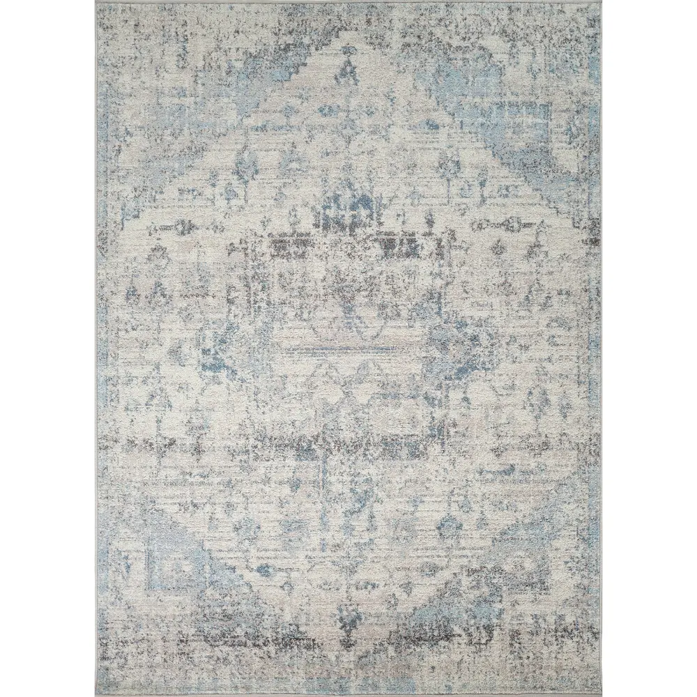 Lya Vintage Oriental Boho Ivory Rug - Image 5