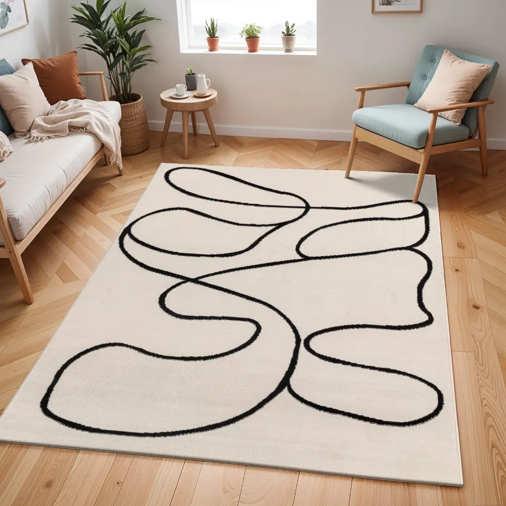 Lylou Scandi Modern Beige Rug