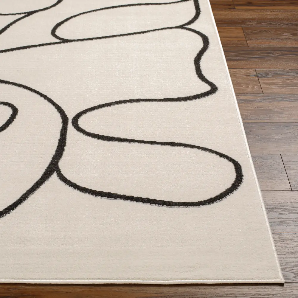 Lylou Scandi Modern Beige Rug - Image 4