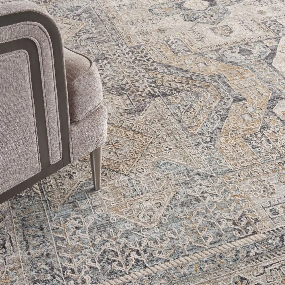 Lynx LNX01 Ivory Charcoal Rug - Image 2