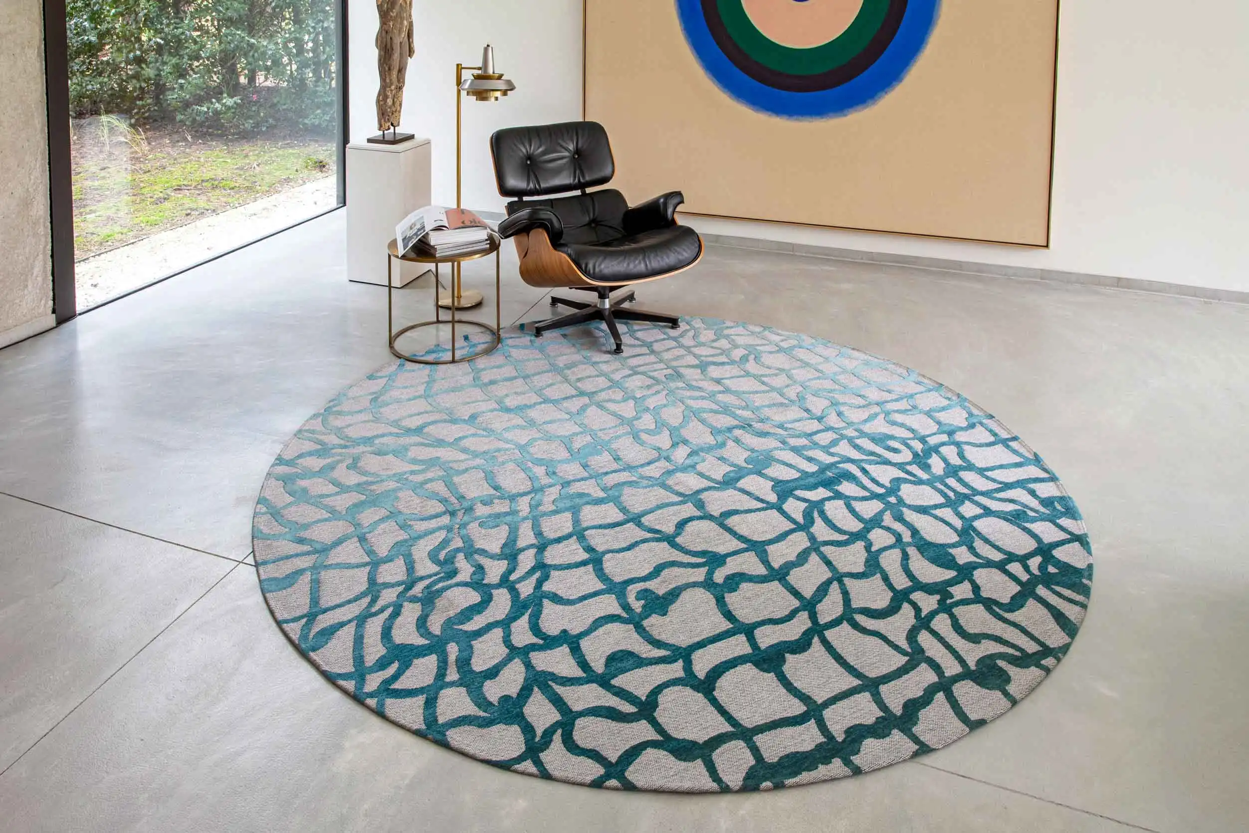 Mad Men Dedalo 9203 Blue Marine Washable Rug - Image 4