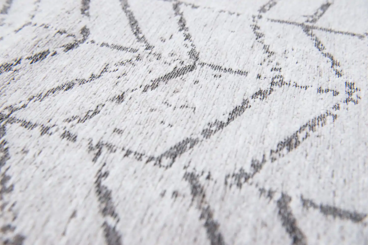 Mad Men 8652 Black on White Washable Rug - Image 3