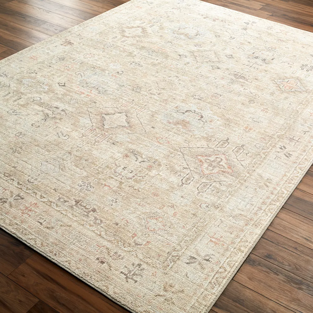 Marlene Becki Owens X Livabliss Vintage Oriental Boho Medium Brown Rug - Image 3