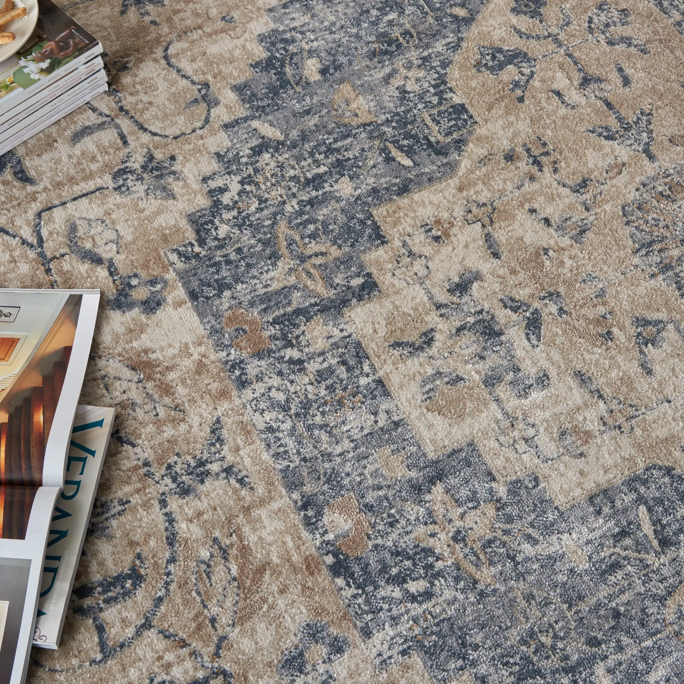 Malta MAI11 Ivory Blue Rug - Image 3