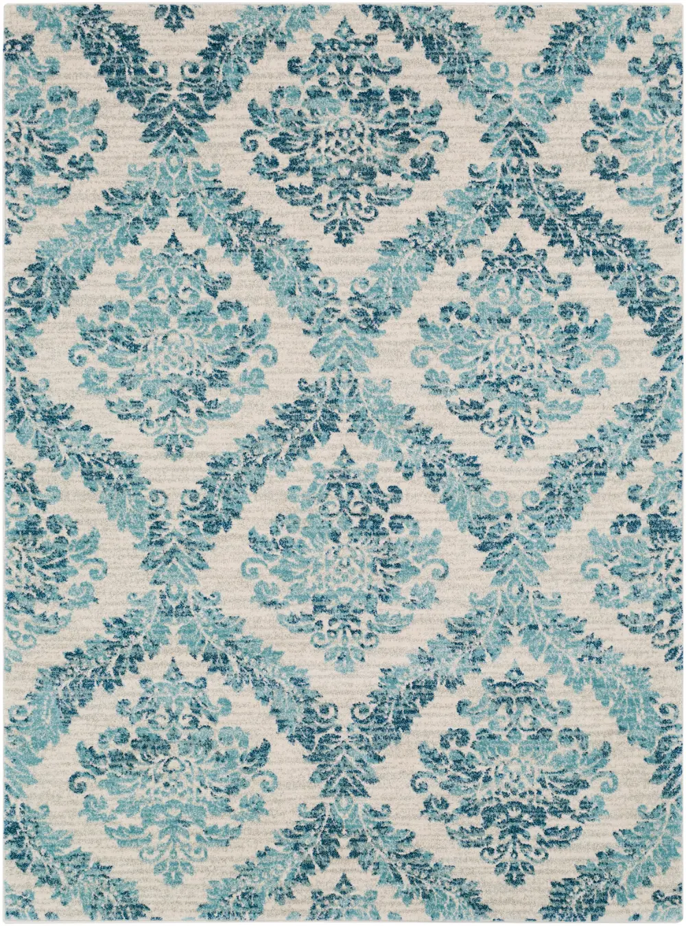 Malti Vintage Oriental Boho Teal Rug - Image 7