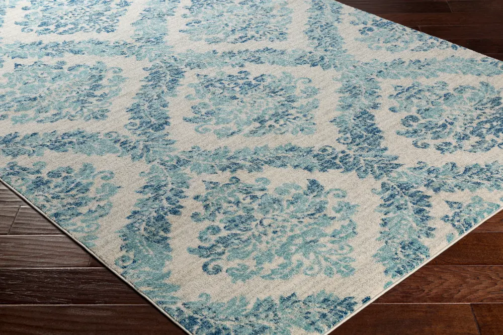 Malti Vintage Oriental Boho Teal Rug - Image 8