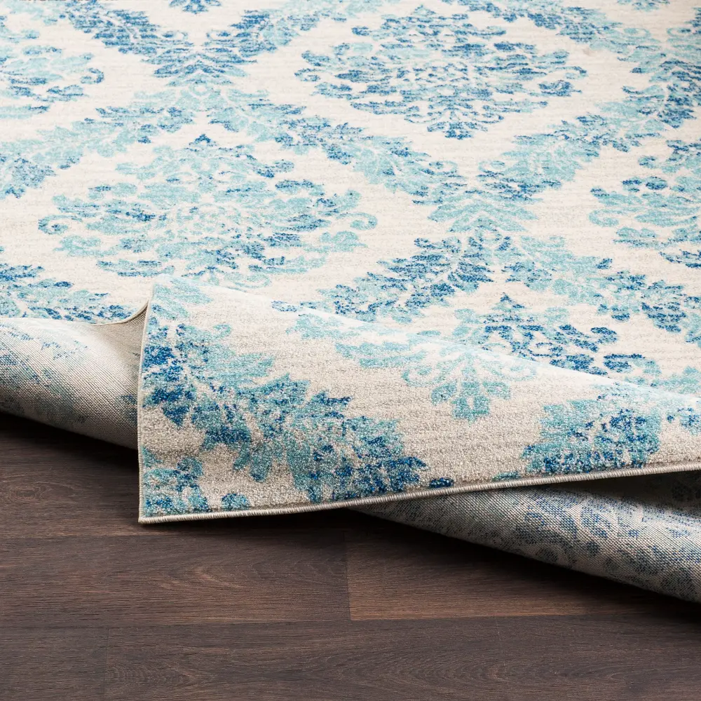 Malti Vintage Oriental Boho Teal Rug - Image 9