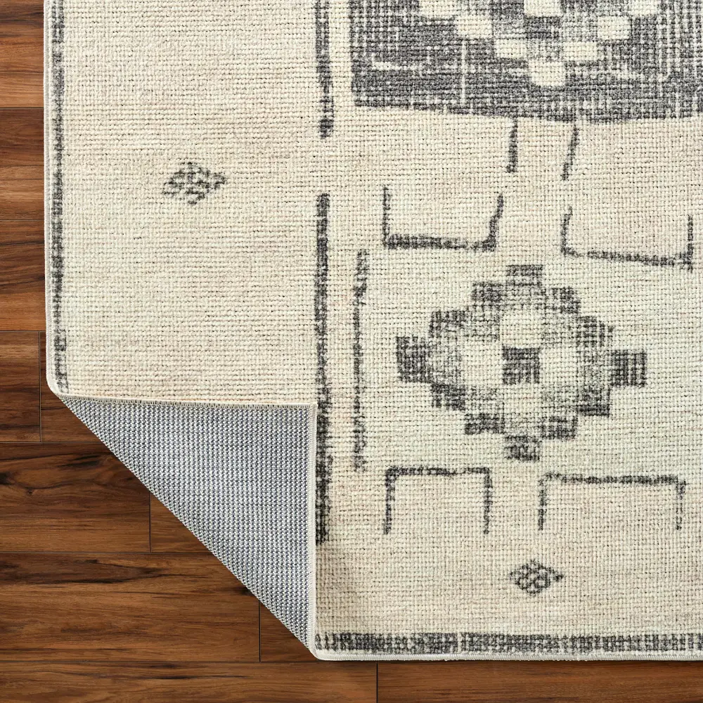 Solana Becki Owens X Livabliss Global Berber Charcoal/Beige Rug - Image 5