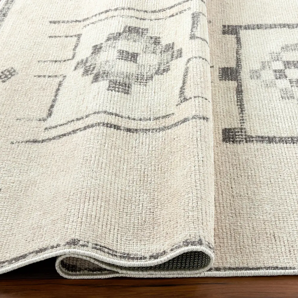 Solana Becki Owens X Livabliss Global Berber Charcoal/Beige Rug - Image 6