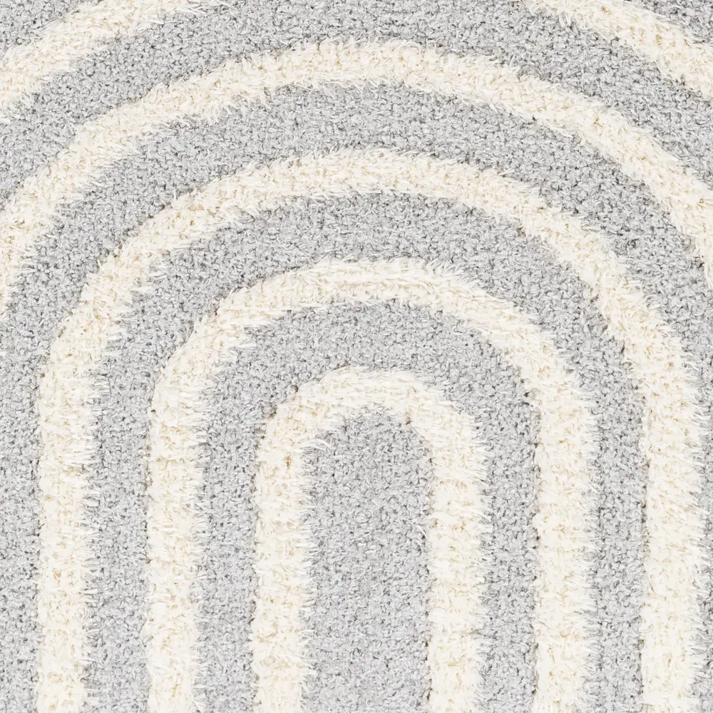 Marava Shaggy Modern Plush Pile Grey Rug - Image 2
