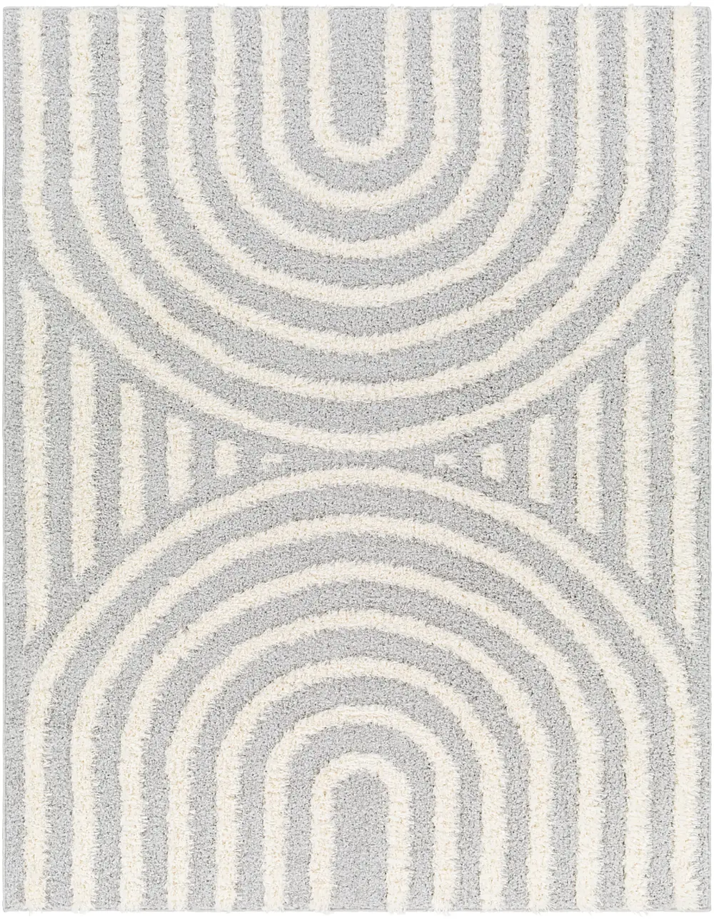 Marava Shaggy Modern Plush Pile Grey Rug - Image 5