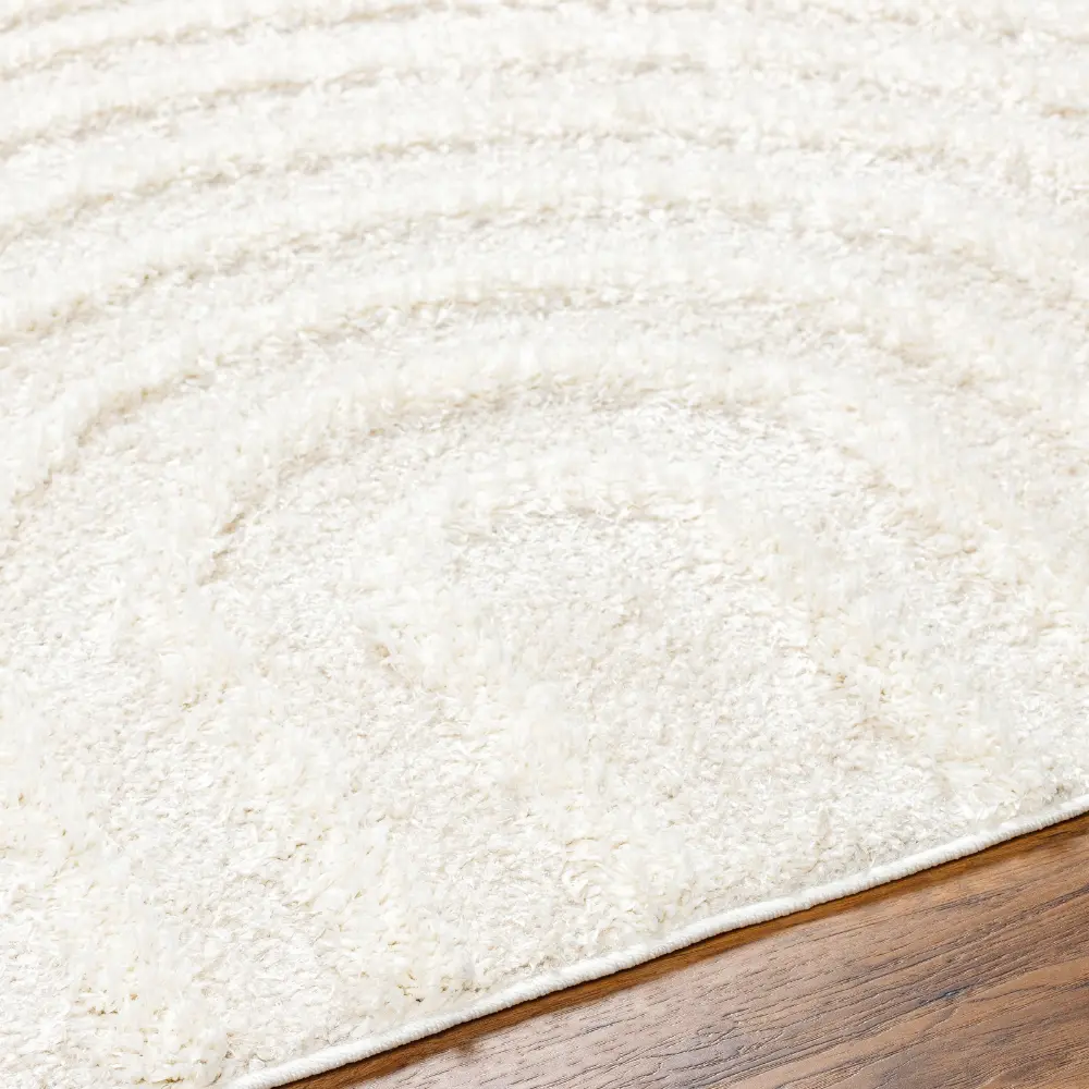 Marava Shaggy Modern Plush Pile Light Grey Rug - Image 3