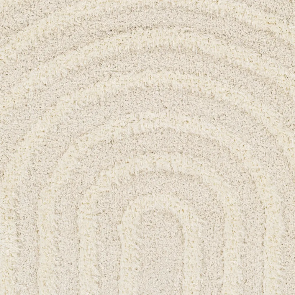 Marava Shaggy Modern Plush Pile Light Grey Rug - Image 8