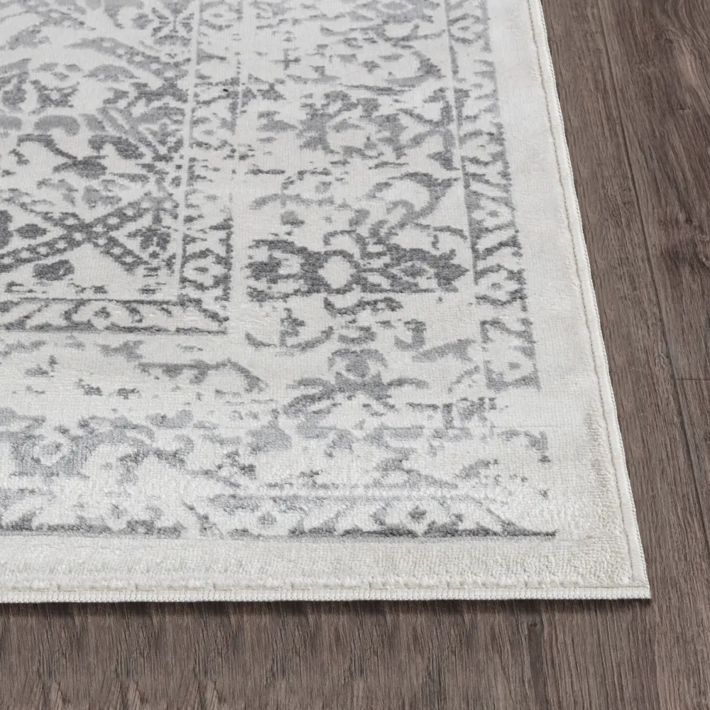 Margaux Vintage Oriental Boho Grey/Ivory Rug - Image 10