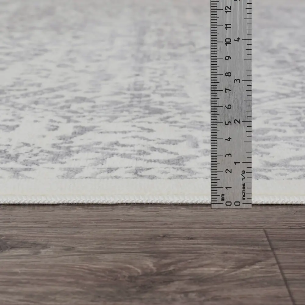 Margaux Vintage Oriental Boho Grey/Ivory Rug - Image 11
