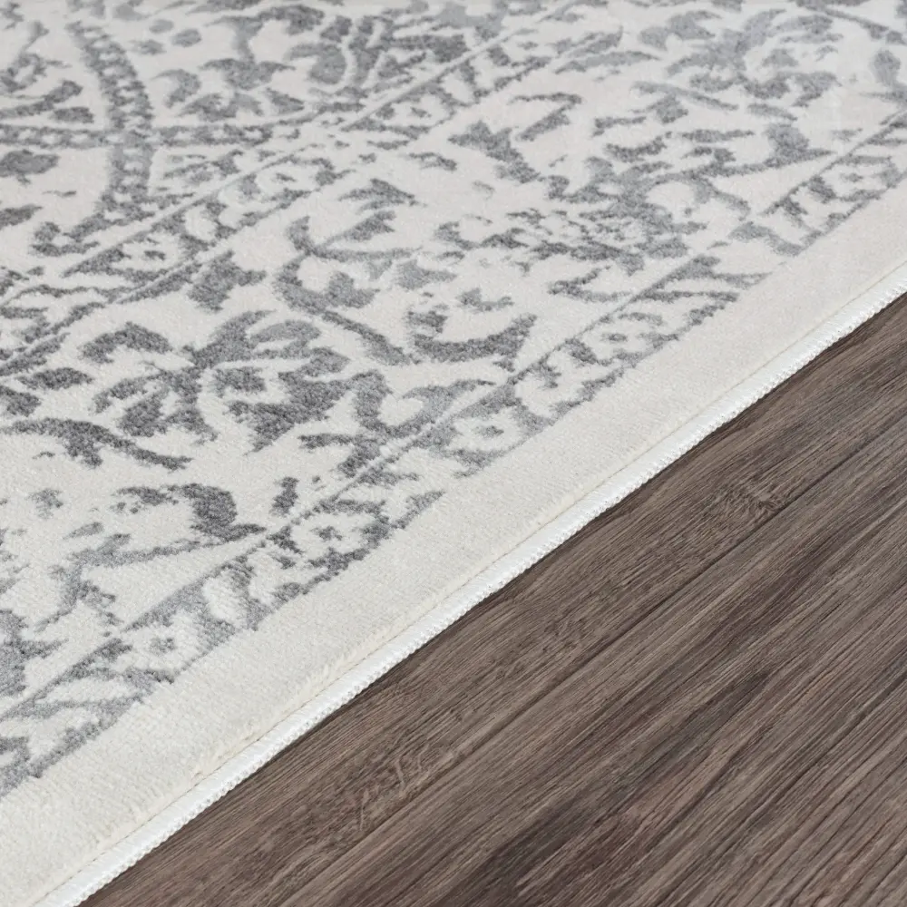Margaux Vintage Oriental Boho Grey/Ivory Rug - Image 13