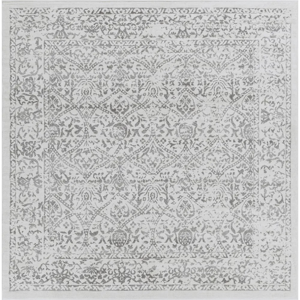 Margaux Vintage Oriental Boho Grey/Ivory Rug - Image 4