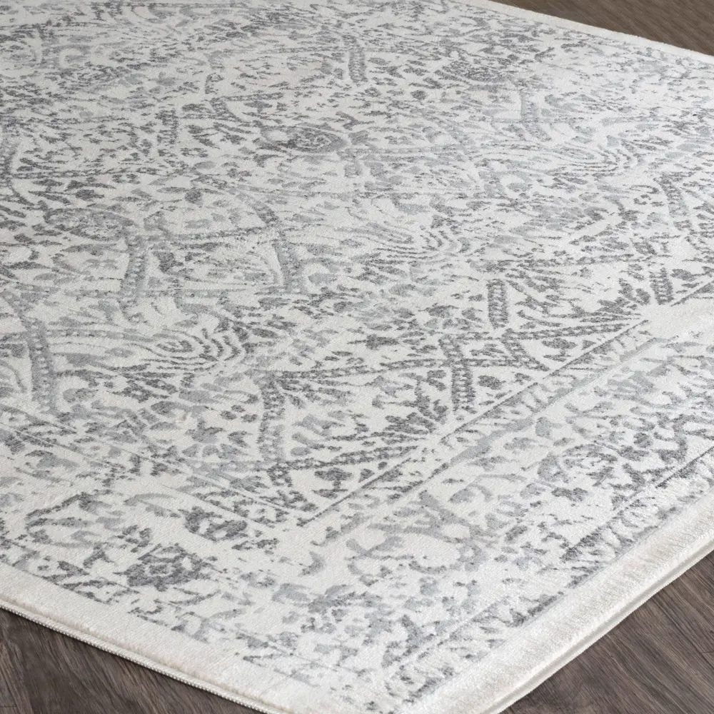 Margaux Vintage Oriental Boho Grey/Ivory Rug - Image 6