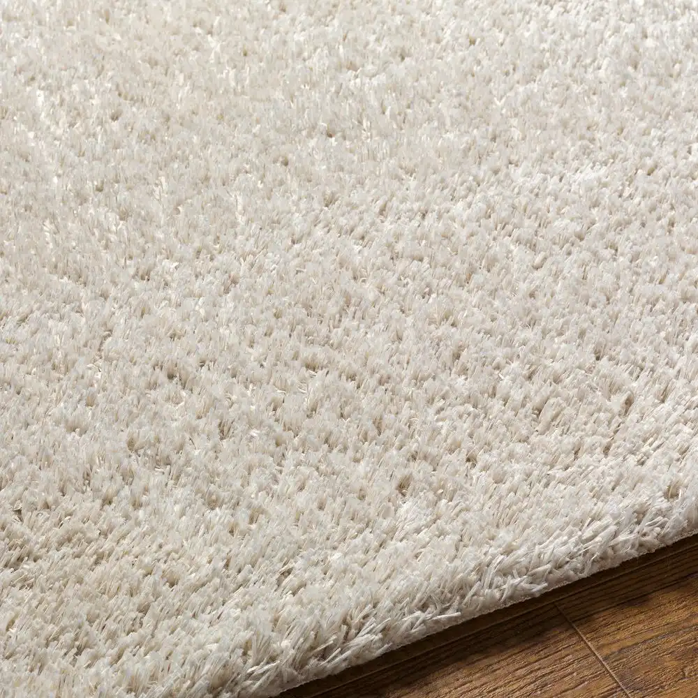 Adley Shaggy Modern Plush Pile Light Grey Rug - Image 3
