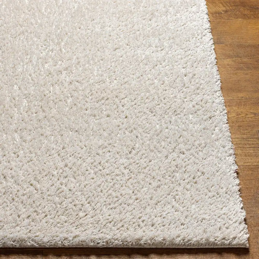 Adley Shaggy Modern Plush Pile Light Grey Rug - Image 4