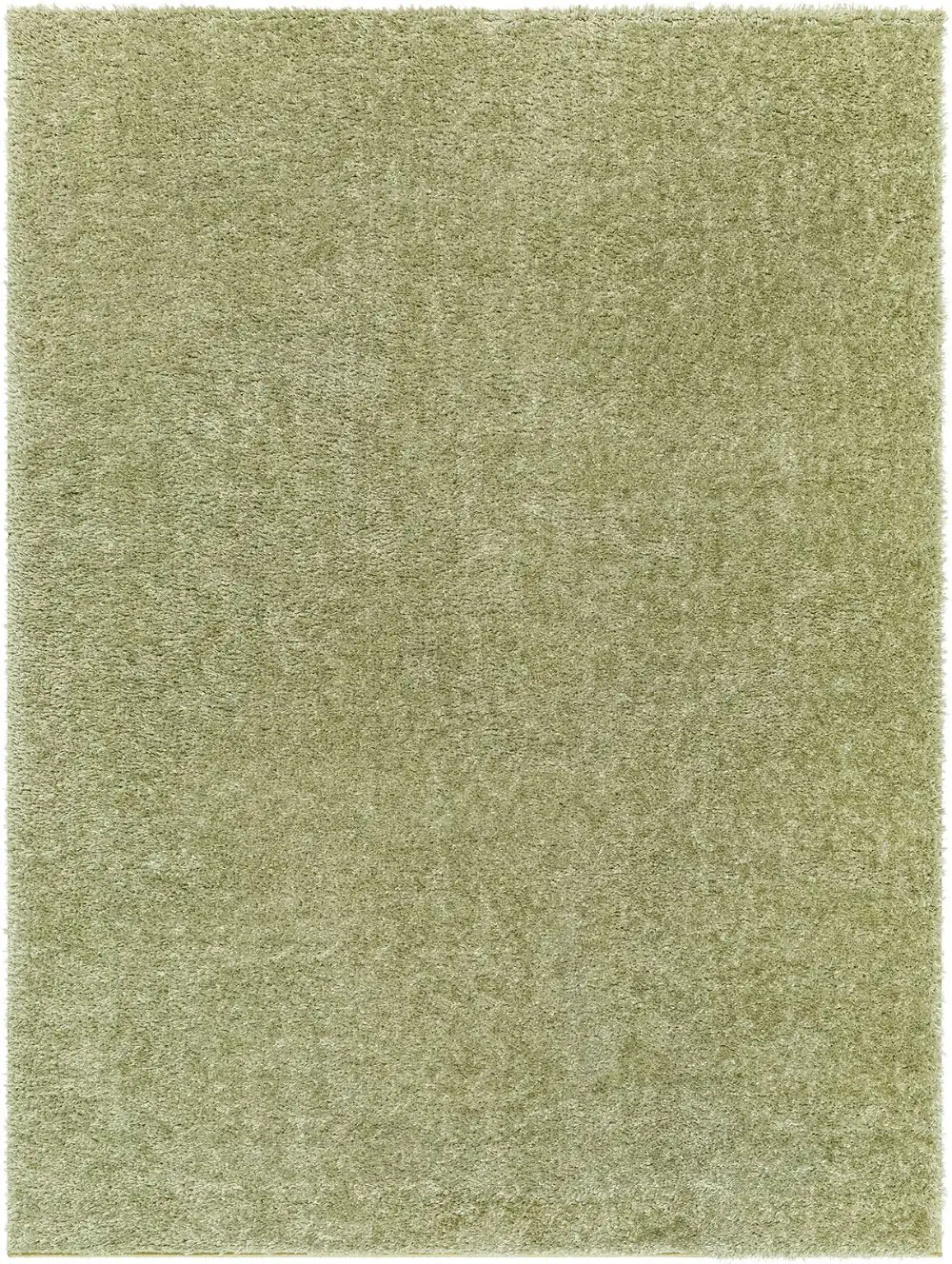 Claire Shaggy Solid Color Plush Pile Moss Green Rug - Image 5