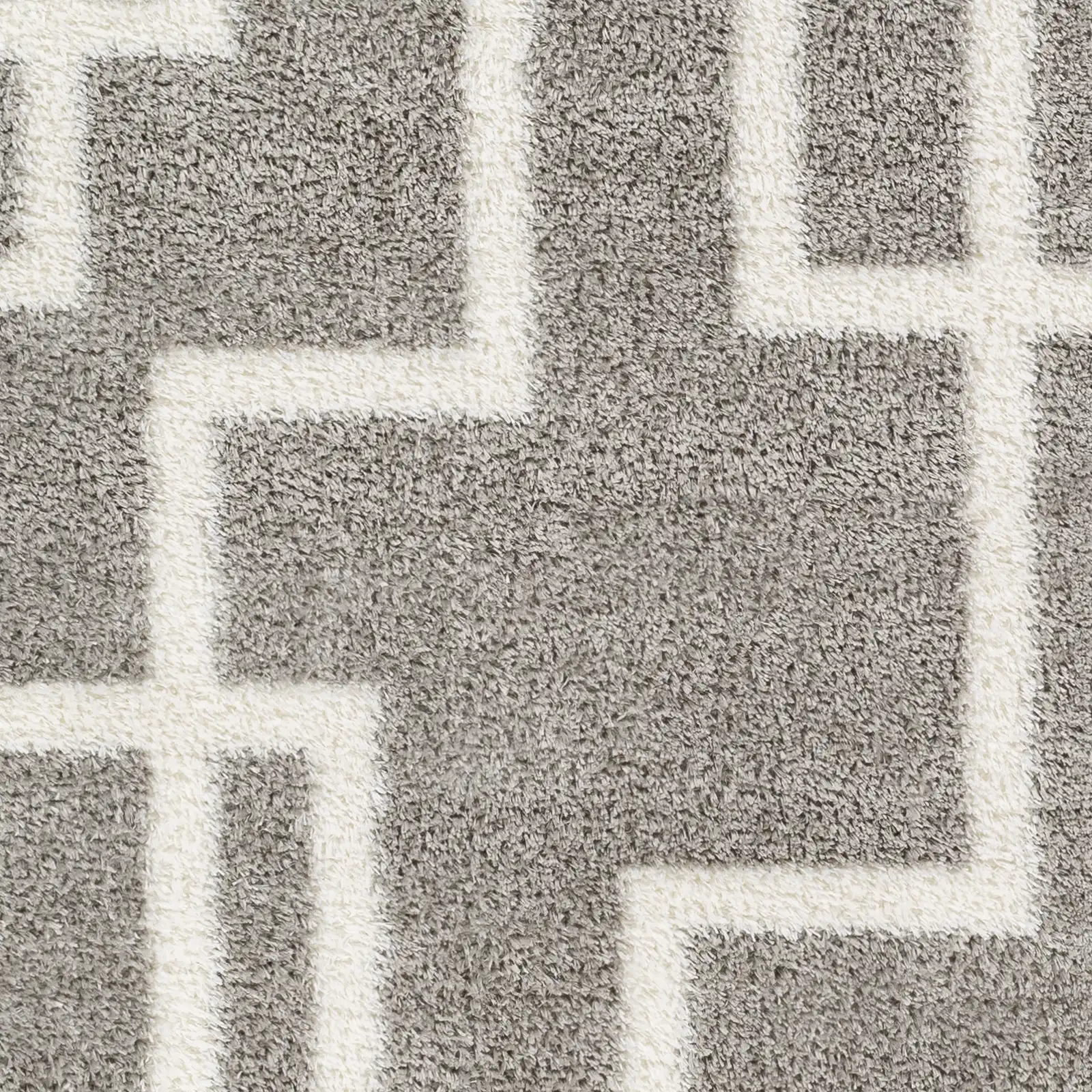 Scartlett Shaggy Modern Plush Pile Dark Grey Rug - Image 2