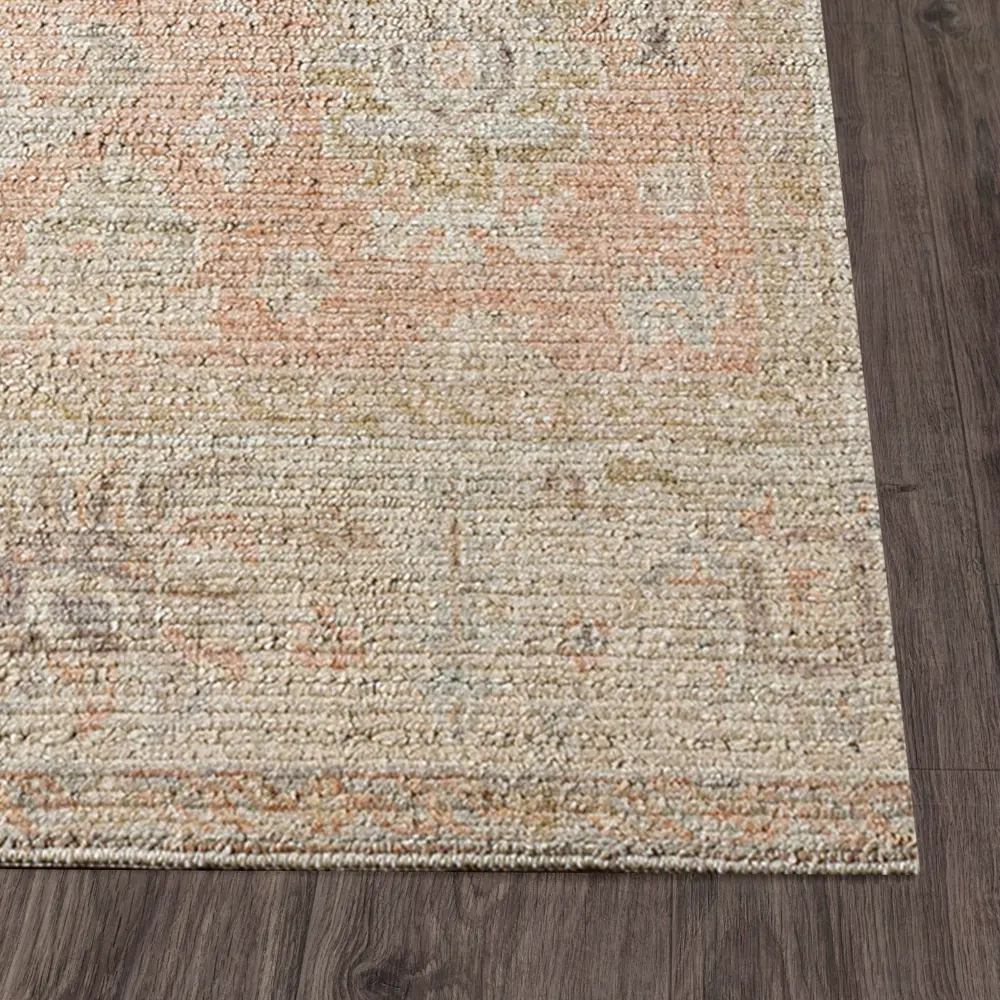 Marlene Becki Owens X Livabliss Vintage Oriental Boho Dusty Pink Rug - Image 3