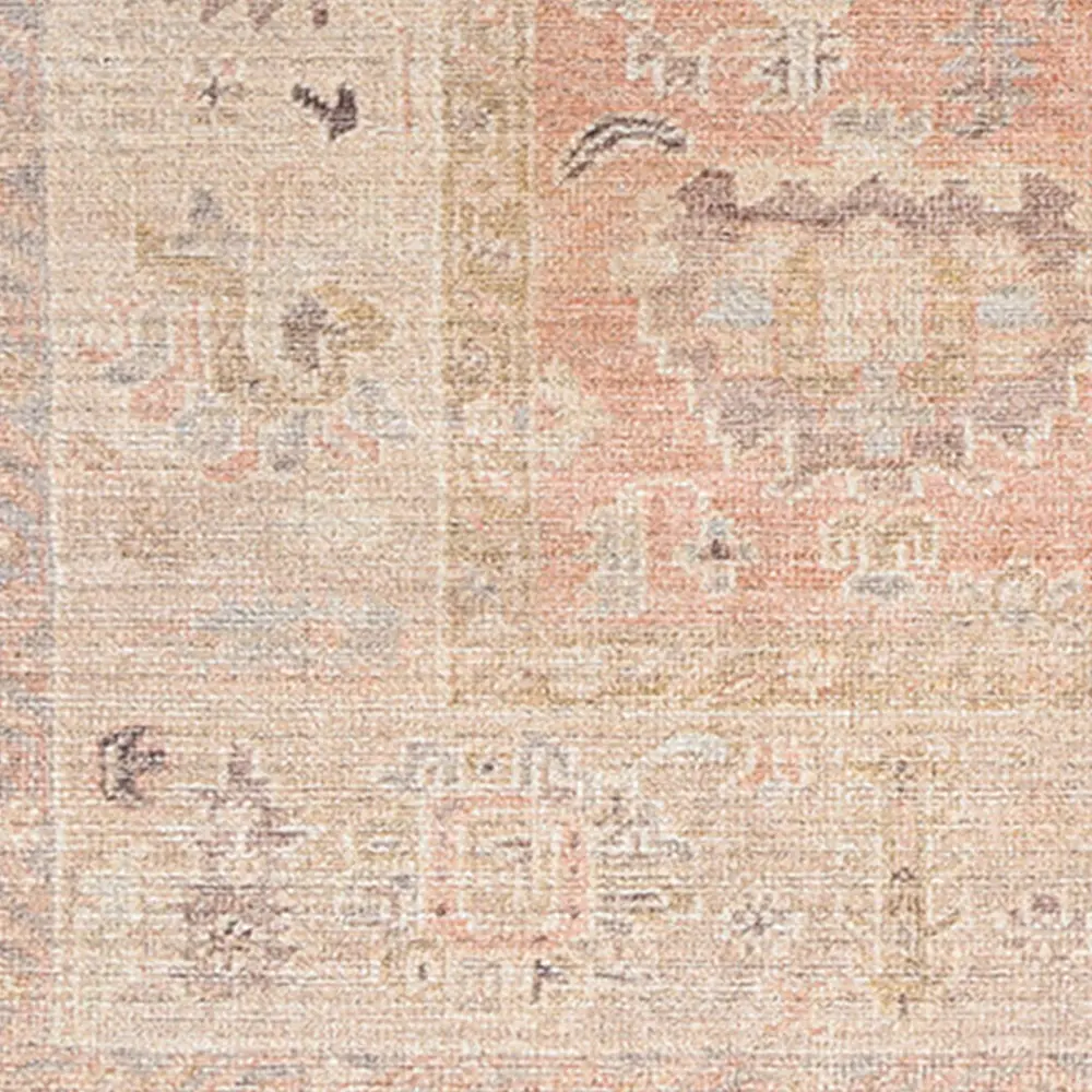 Marlene Becki Owens X Livabliss Vintage Oriental Boho Dusty Pink Rug - Image 4