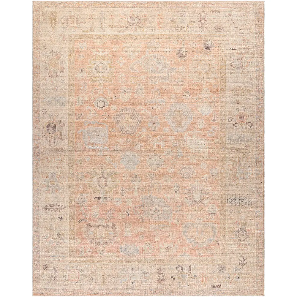 Marlene Becki Owens X Livabliss Vintage Oriental Boho Dusty Pink Rug - Image 6