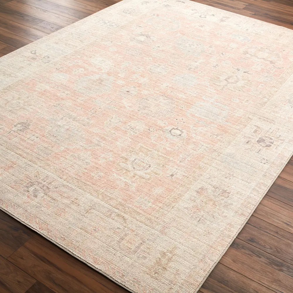 Marlene Becki Owens X Livabliss Vintage Oriental Boho Dusty Pink Rug - Image 7