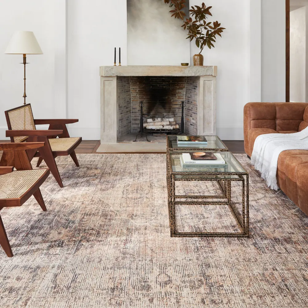 Marlene Becki Owens X Livabliss Vintage Oriental Boho Taupe Rug - Image 3