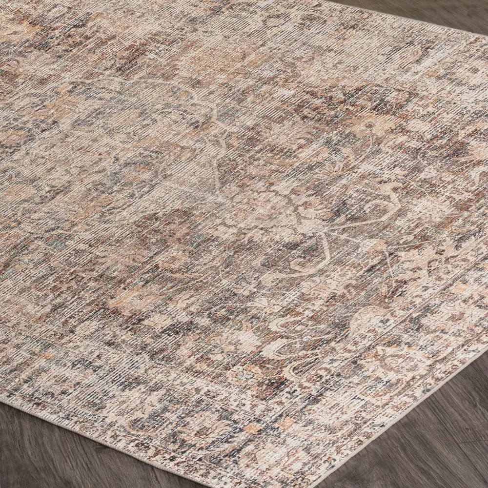 Marlene Becki Owens X Livabliss Vintage Oriental Boho Taupe Rug - Image 5