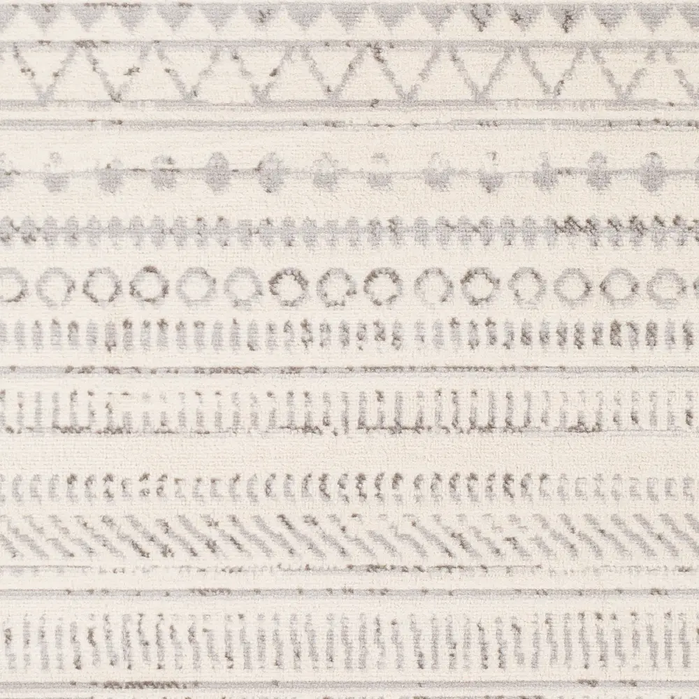 Marwa Scandi Geometric Light Grey Rug - Image 4