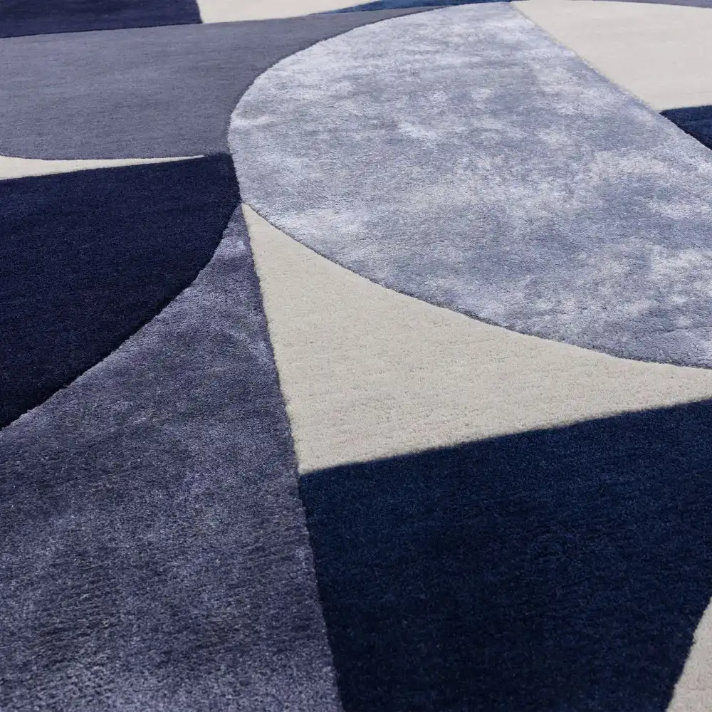 Matrix Asiatic 74 Oval Indigo Rug - Image 5