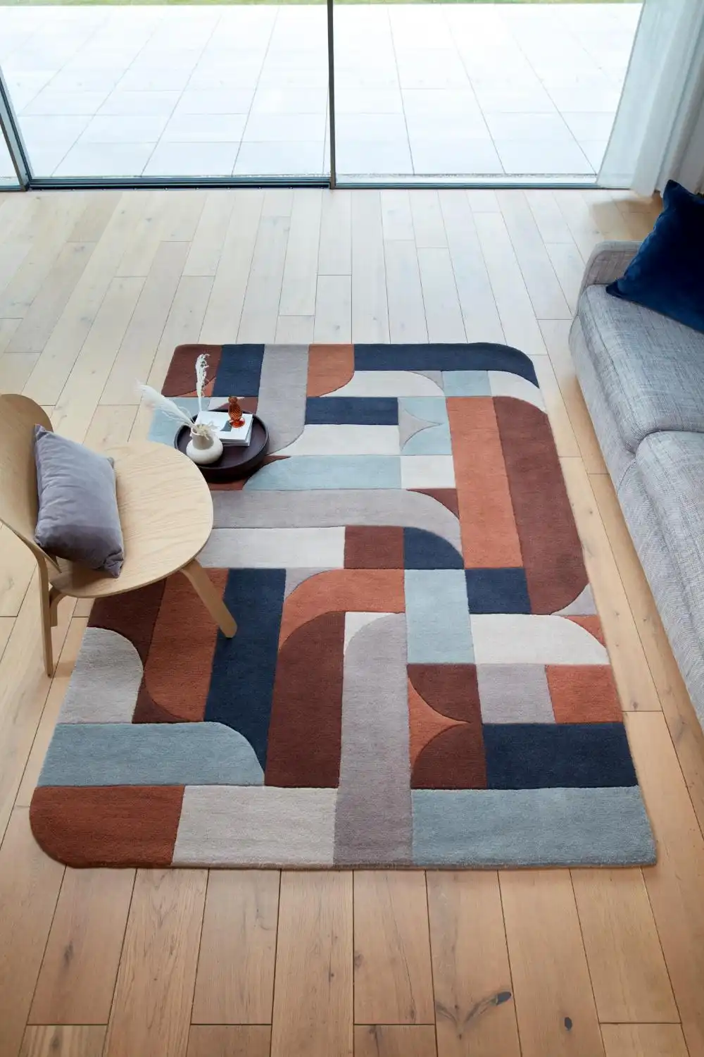 Matrix Asiatic 88 Klotski Terracotta Rug - Image 2