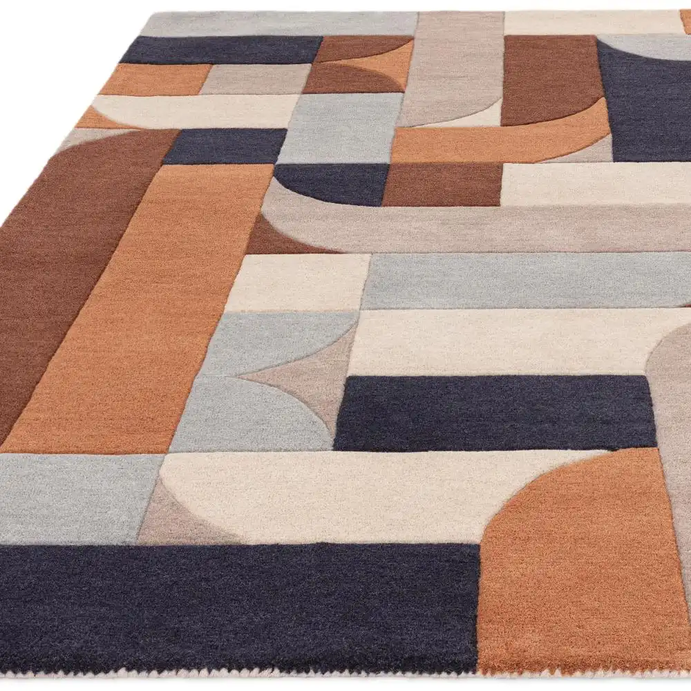 Matrix Asiatic 88 Klotski Terracotta Rug - Image 6