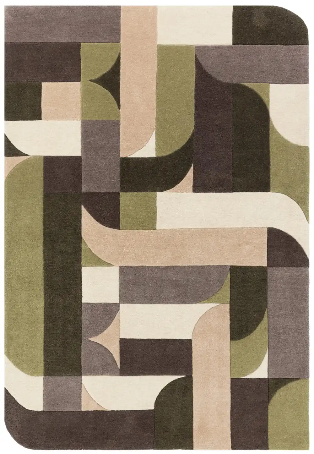 Matrix Asiatic 90 Klotski Sage Rug - Image 2