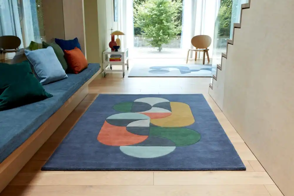 Matrix Asiatic 91 Statement Navy Rug