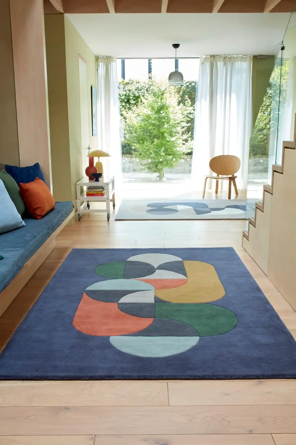 Matrix Asiatic 91 Statement Navy Rug - Image 2