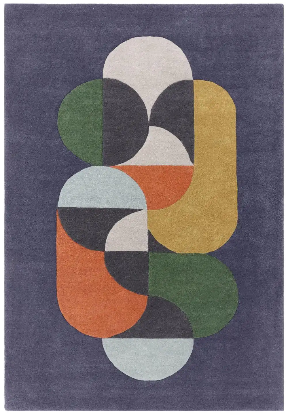 Matrix Asiatic 91 Statement Navy Rug - Image 3