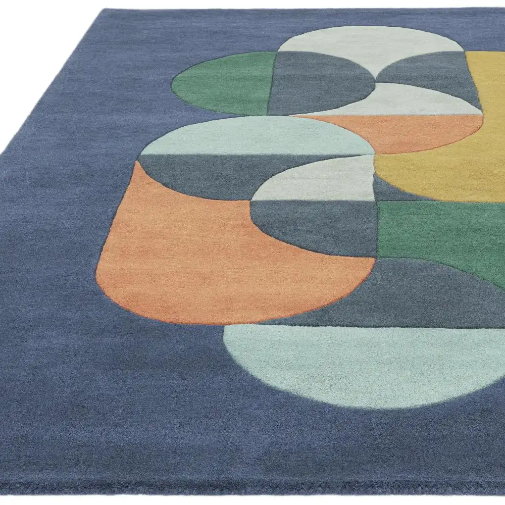 Matrix Asiatic 91 Statement Navy Rug - Image 4