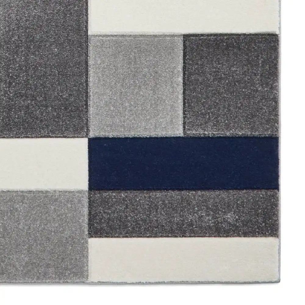 Matrix Think MT61 Grey Navy Rug - Image 4