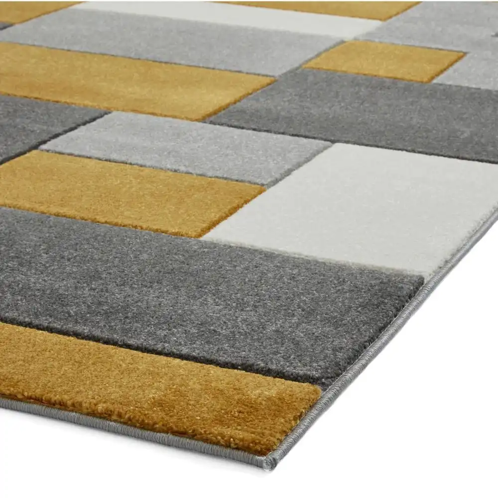Matrix Think MT61 Grey Yellow Rug - Image 4