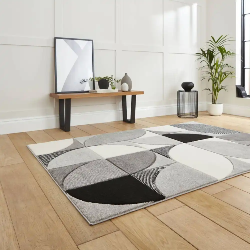 Matrix Think MT63 Grey Black Rug - Image 2