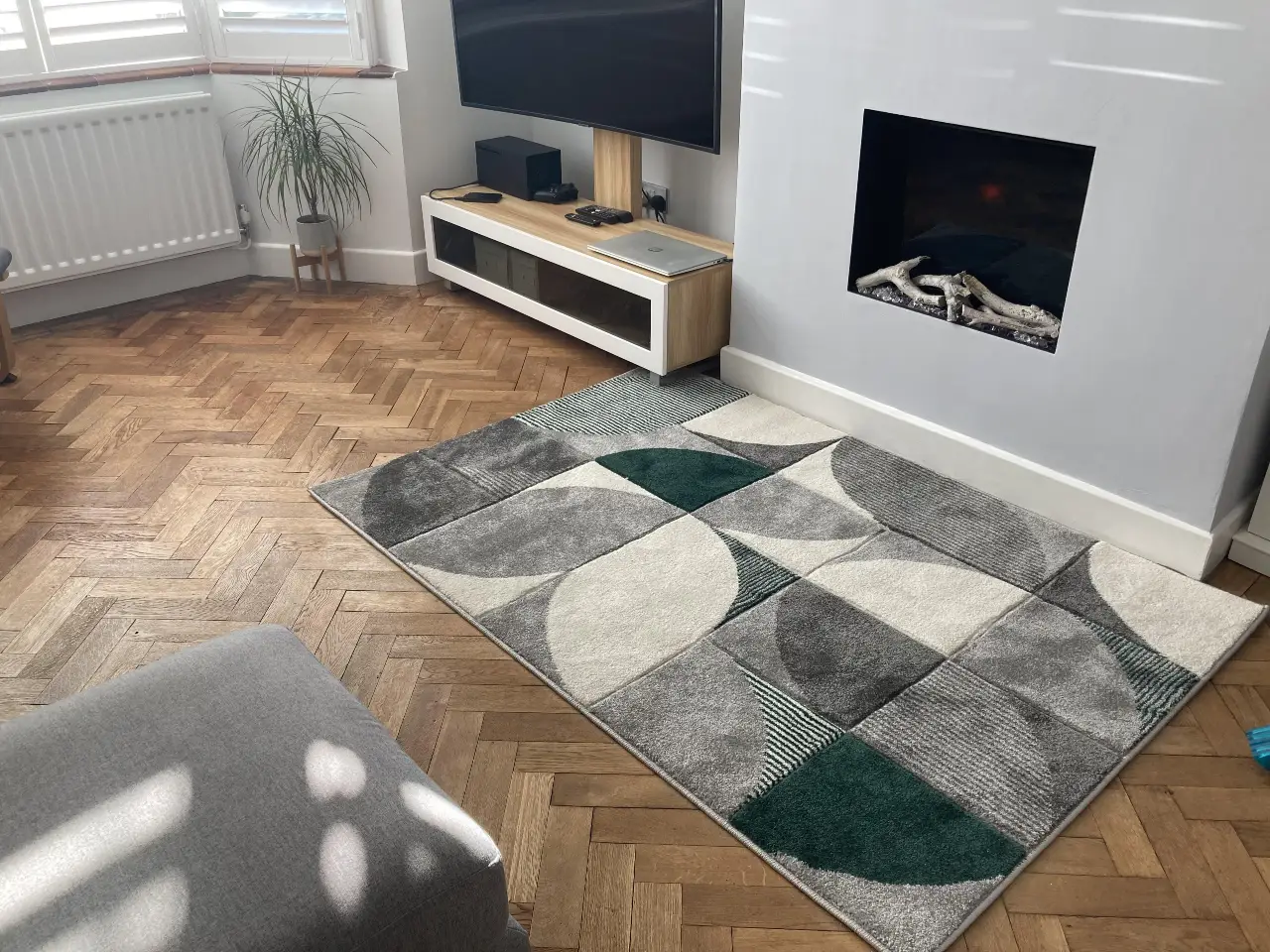 Matrix Think MT63 Grey Green Rug - Image 2