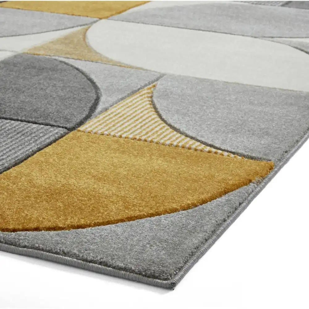 Matrix Think MT63 Grey Yellow Rug - Image 3