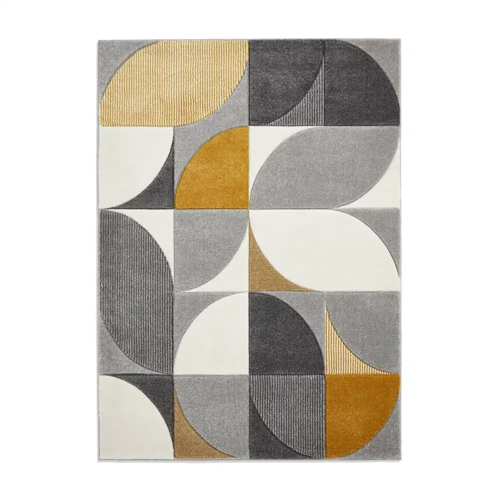 Matrix Think MT63 Grey Yellow Rug - Image 6