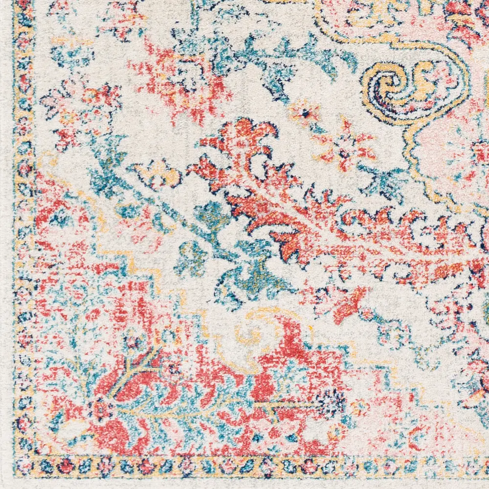 Maverick Vintage Oriental Boho Bright Red Rug - Image 4