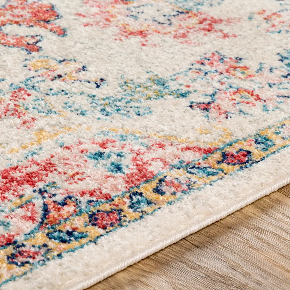 Maverick Vintage Oriental Boho Bright Red Rug - Image 5