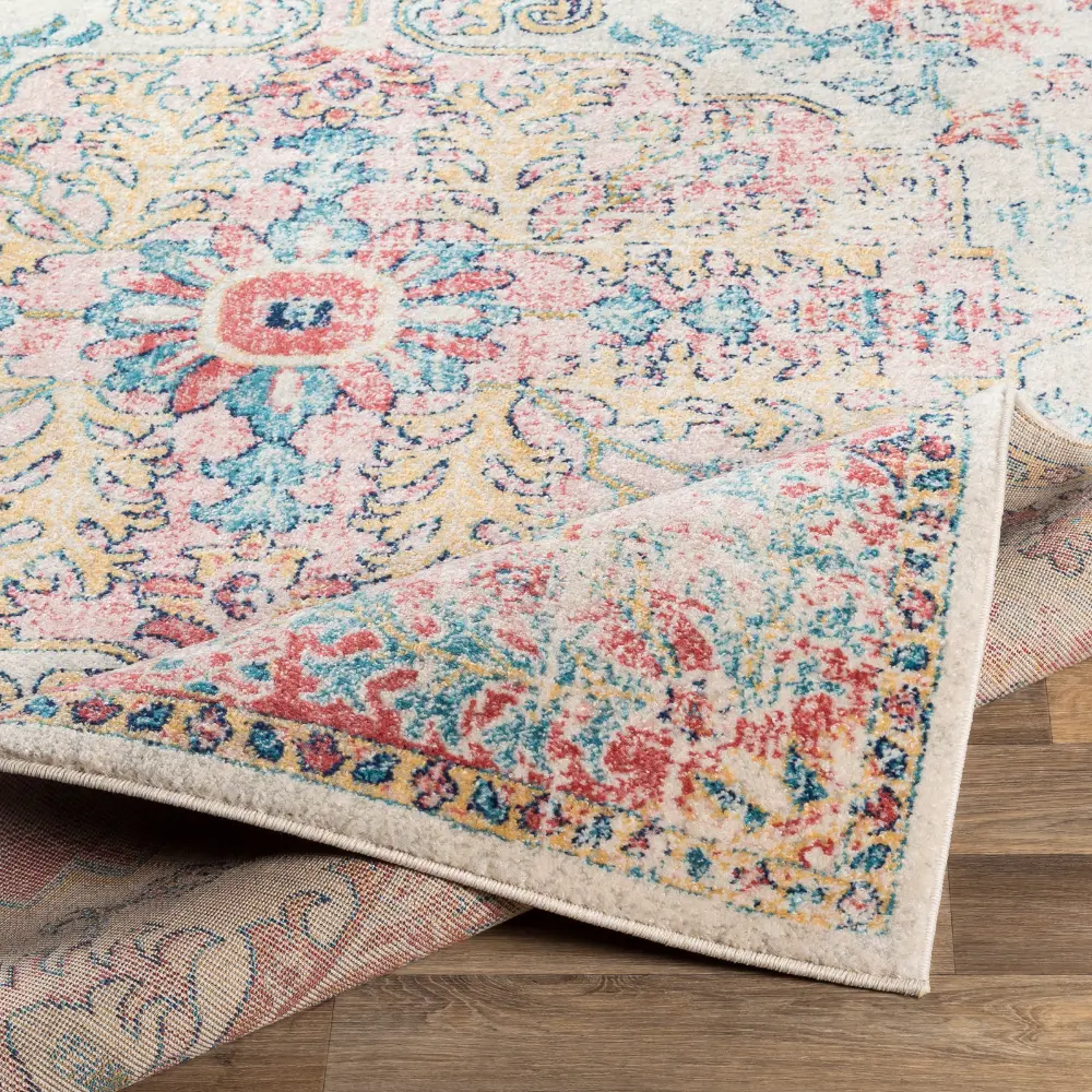 Maverick Vintage Oriental Boho Bright Red Rug - Image 8
